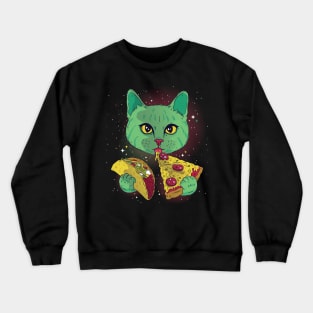 Cosmic Kitty x Food is Life Crewneck Sweatshirt